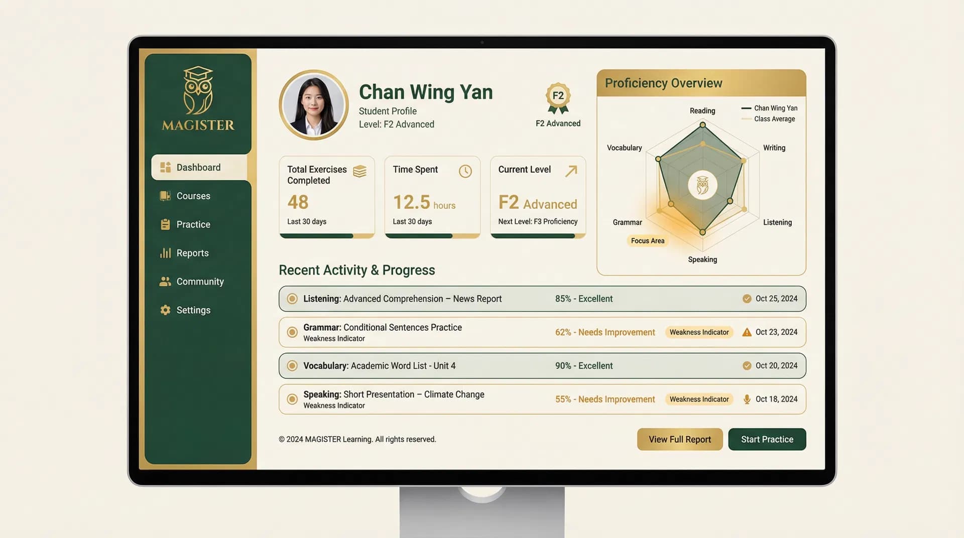 AI Tutor Screen